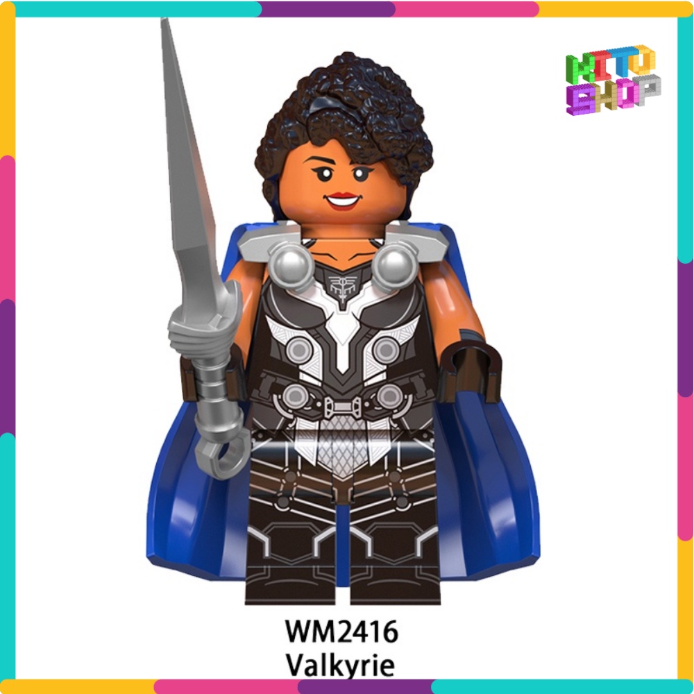 Minifigures Xếp Hình Lắp Ráp Thor Nhân Vật Mavel Phim Truyện Love And Thunder Tình Yêu Và Sấm Set WM6146
