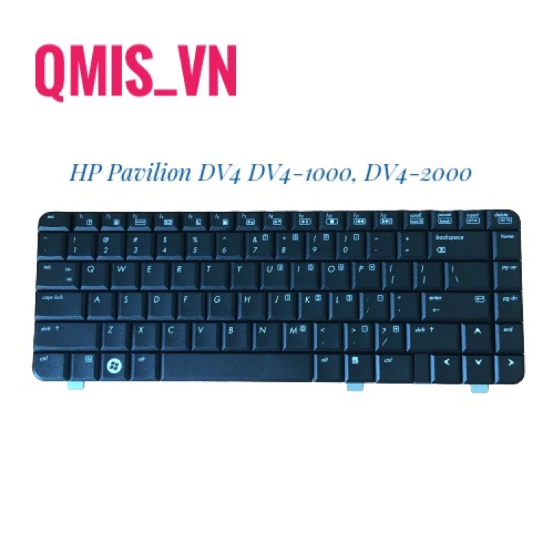 Bàn phím laptop HP Pavilion DV4 DV4-1000, DV4-2000 – DV4 ĐEN