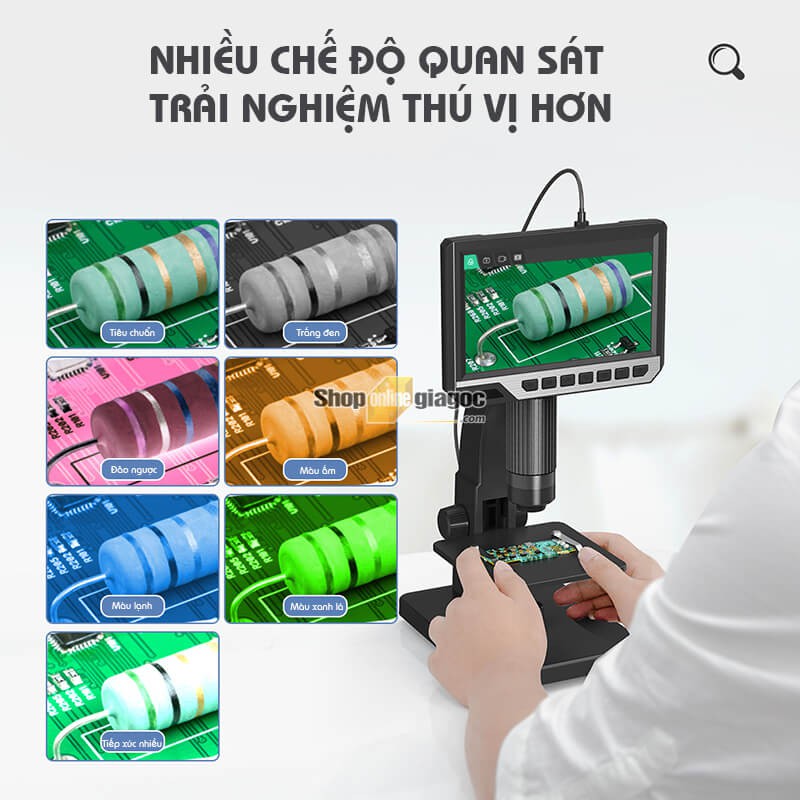 Kính Hiển Vi 2000X Màn Hình IPS HD 7 Inch
