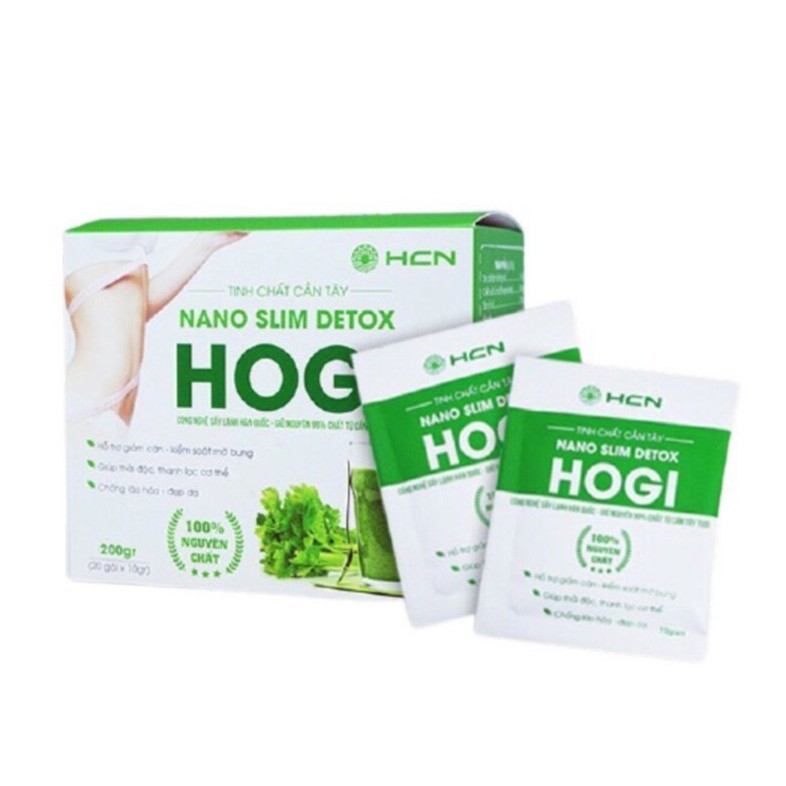 Tinh chất cần tây Nano Slim Detox Hogi hỗ trợ giảm cân, tinh chất cần tây giúp thải độc, thanh lọc cơ thể