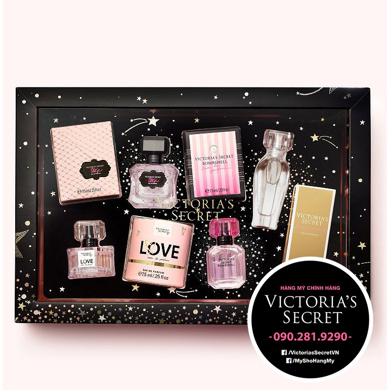 Nước hoa Mini dạng XỊT  7ml Tease, Rebel, Glam, Bombshell, Intense, Holidays, Love, Heavenly, Hàng nhập USA