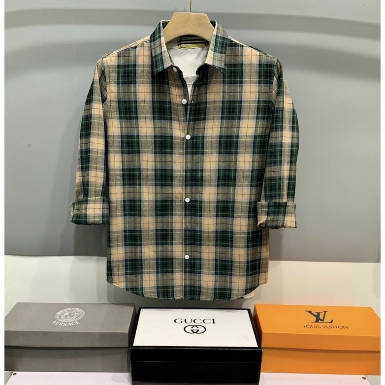 ÁO SƠ MI NAM SỌC CARO SANG TRỌNG , VẢI MỀM MẠI, THOÁNG, MÁT, THẤM HÚT MỒ HÔI TỐT, SIZE M-XL TỪ 40-70kg