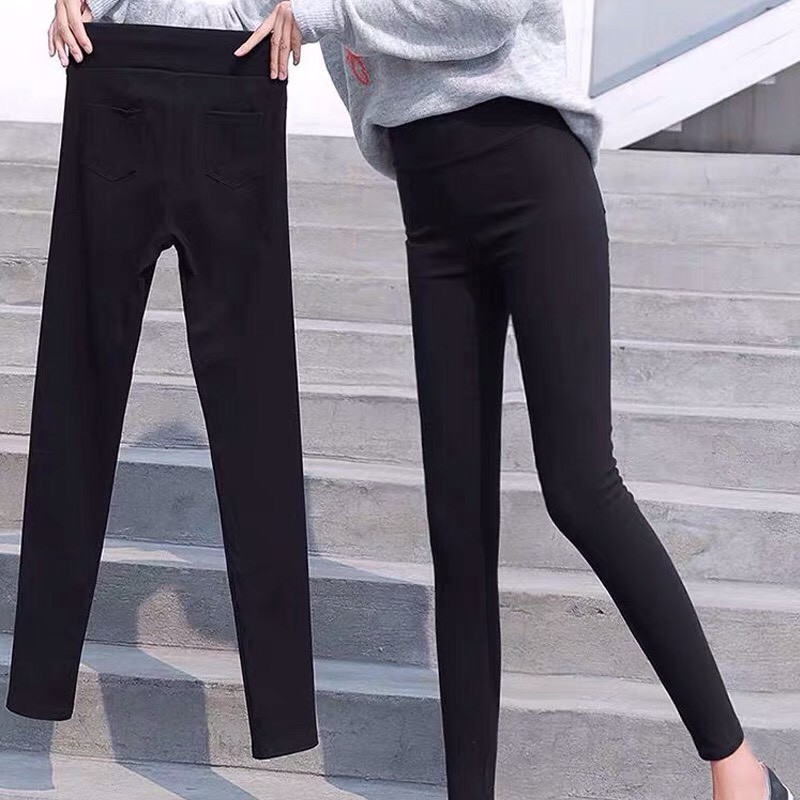 Quần Legging Nữ Dáng Dài Cạp Cao Xuất Hàn Full Size