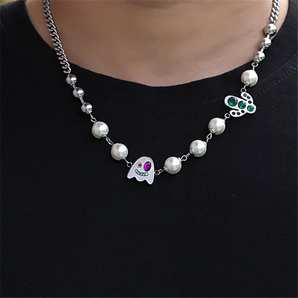 Dây Chuyền Mặt Hình Cây Xương Rồng Và Ngọc Trai Thời Trang