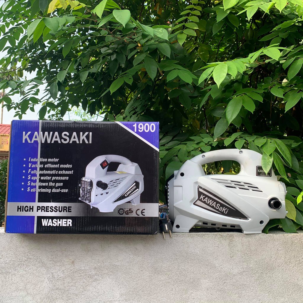 MÁY RỬA XE KAWASAKI CÔNG SUẤT 1900W THIẾT KẾ NHỎ GON, TRỌNG LƯỢNG NHẸ