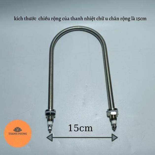Thanh Nhiệt Điện Trở Chữ U Chân Rộng Háng Rộng Đun Nước Linh Kiện Nồi Phở