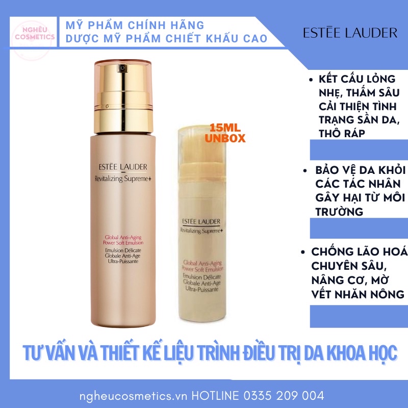TINH CHẤT DƯỠNG DA THÔNG MINH CHỐNG LÃO HOÁ ESTEE LAUDER 15ML UNBOX