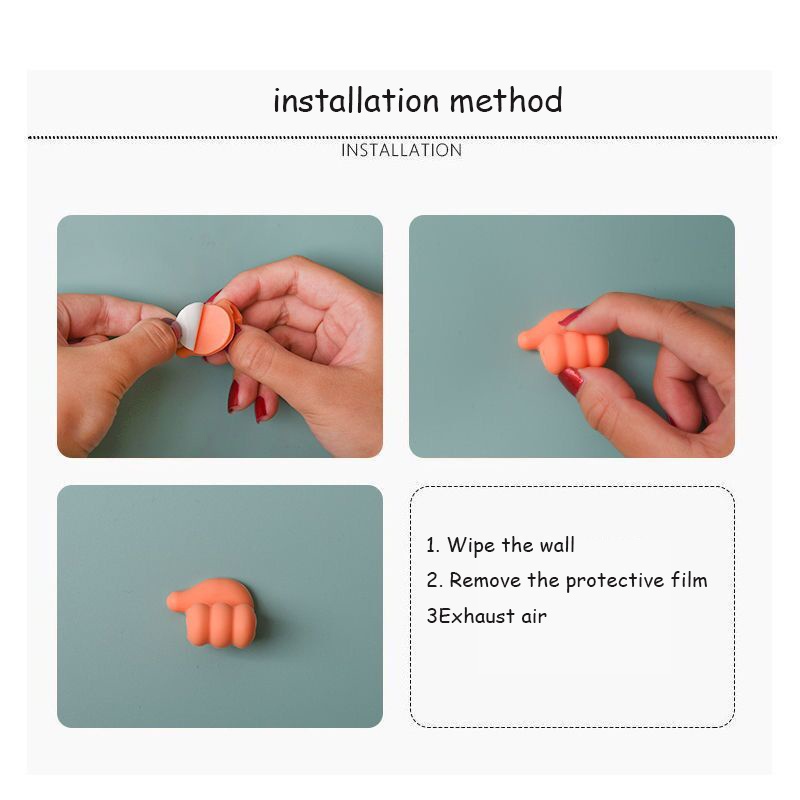 Móc Treo Bàn Chải Đánh Răng / Cáp Dữ Liệu / Móc Khóa / Đồ Dùng Nhà Bếp Đa Năng Sáng Tạo