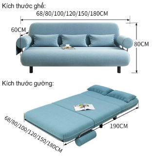 GHẾ SOFE GIƯỜNG NẰM KACHI MK191