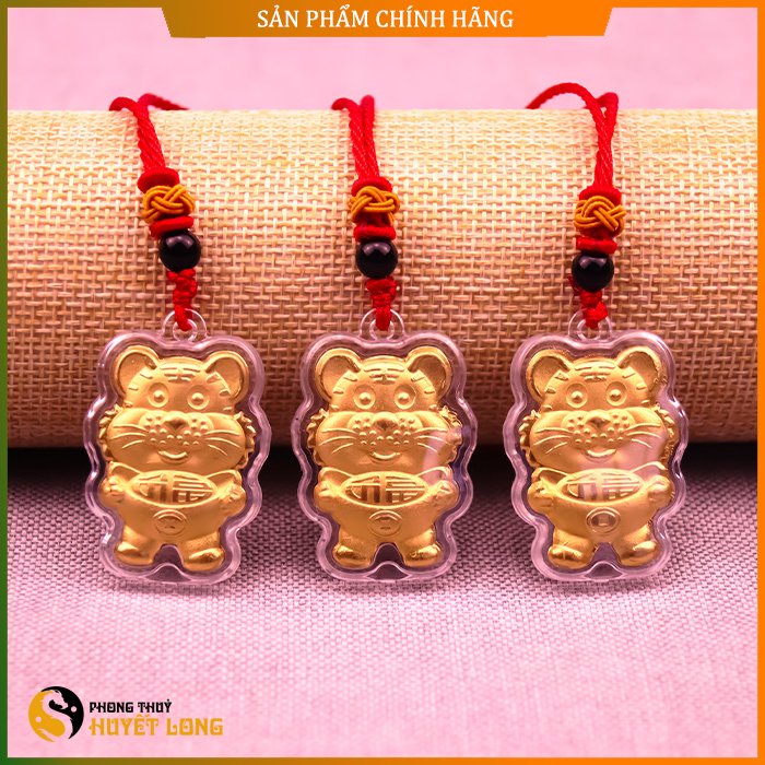 Mặt Dây Chuyền Hổ Vàng 2022 Mang Lại May Mắn, Bình An Tài Lộc, Bộ Dây Chuyền Phong Thủy Cao Cấp