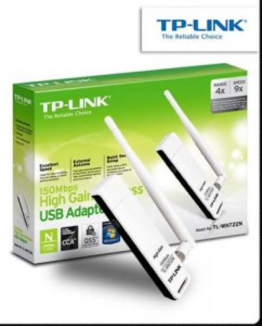 THIẾT BỊ THU SÓNG WIFI USB TP-LINK 722 CÓ ANTEN