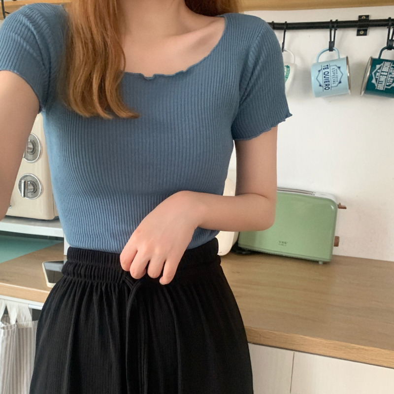 T-shirt Korean short sleeve loose top