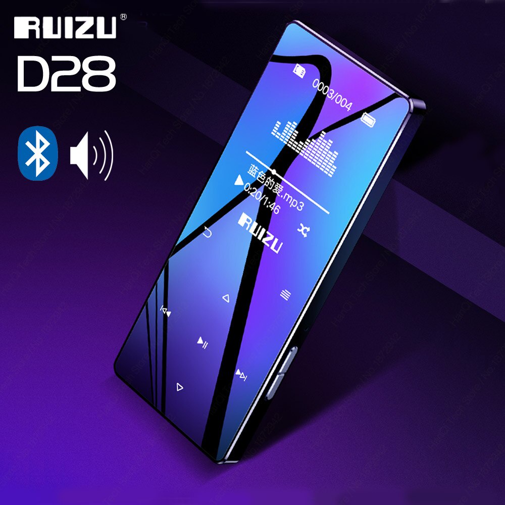 Máy Nghe Nhạc MP3 Bluetooth 5.0 Hifi Lossless RUIZU D28 Bộ Nhớ Trong 8GB