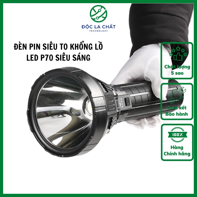 Đèn pin cầm tay khổng lồ Led P70 W5102 siêu sáng