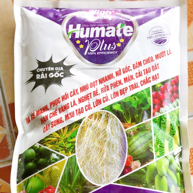 Phân hữu cơ Humate Plus Organic giúp cây tăng trưởng và phát triển tốt nhất