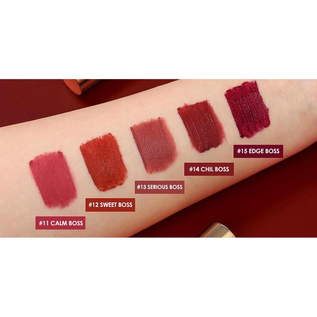 Full set 5 màu son kem lì BBia Last Velvet Lip Tint version 3 5g/thỏi TẶNG 1 túi trang điểm 28g - BBia Official Store