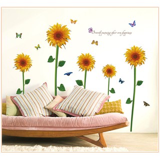 Decal Dán Tường Hoa Hướng Dương