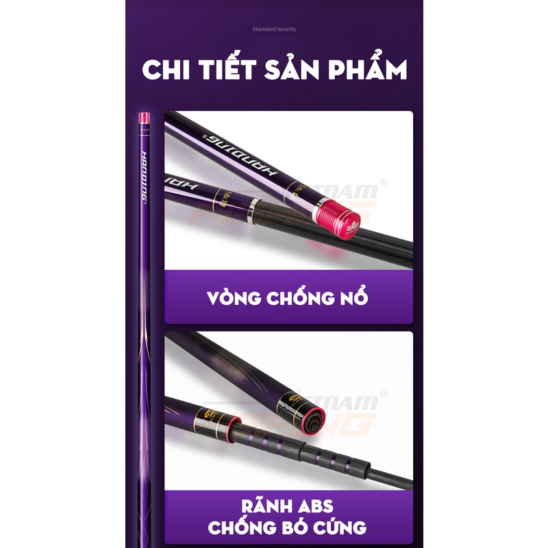 Cần câu Handing Hắc Diệp Tử 7m2 - Độ cứng 4H - Chất Liệu Carbon Cao Cấp