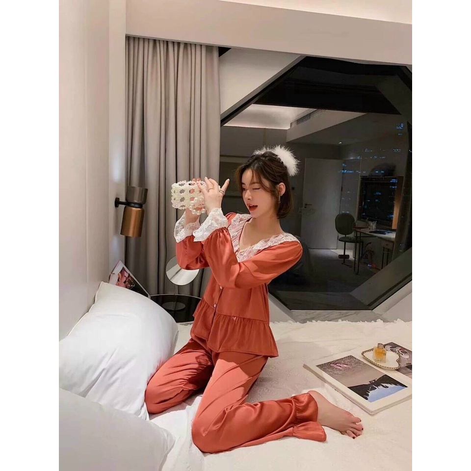 BỘ LỤA TAY DÀI VIỀN BÈO MIEMMOC HÀNG CÓ SẴN