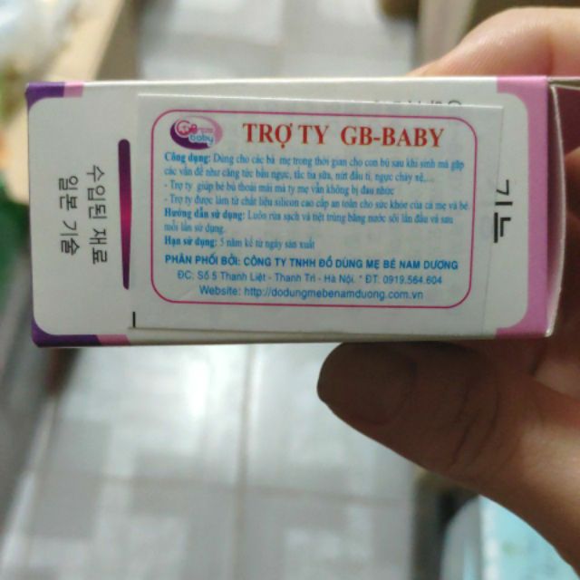 Set 02 cái trợ ti không BPA - Hỗ trợ Mẹ cho bé bú - GB Baby (Công nghệ Korea)