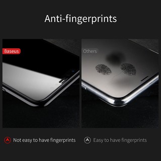 Kính cường lực iphone X  chống bám vân tay 0.25mm cho hãng Baseus