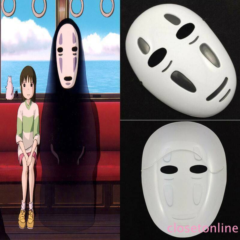 Mặt Nạ Hóa Trang Vô Diện No Face Đen Trắng Dễ Thương Trong Phim Spirited Away