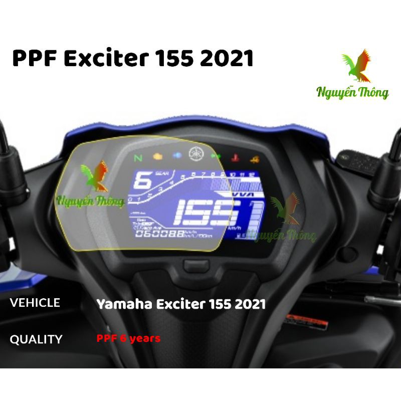 PPF Yamaha Exciter 155 2021 Miếng dán bảo vệ mặt đồng hồ xe