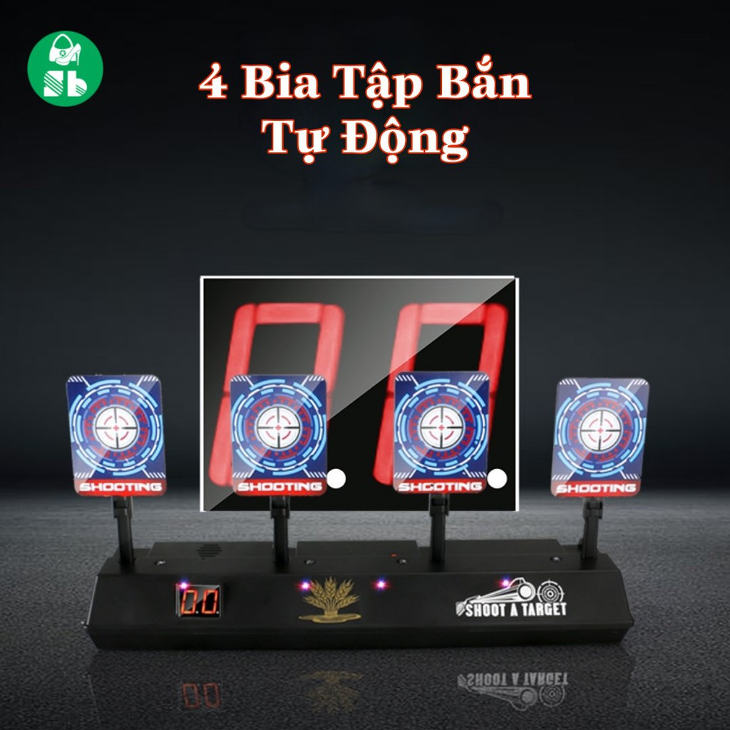 [Xả] Bộ 4 BIA TẬP BẮN ĐIỆN TỬ TỰ ĐỘNG CÓ TÍNH ĐIỂM