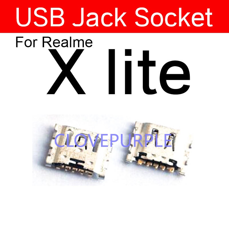 1 Cổng Sạc Usb Thay Thế Cho Realme X Master Edition X Lite X2 X50M X7 V3 V5 5g Pro