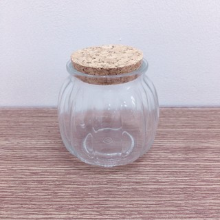 Hũ Lọ Thủy Tinh Trái Bí Đựng Thực Phẩm, Gia Vị, Nắp Gỗ 200ml