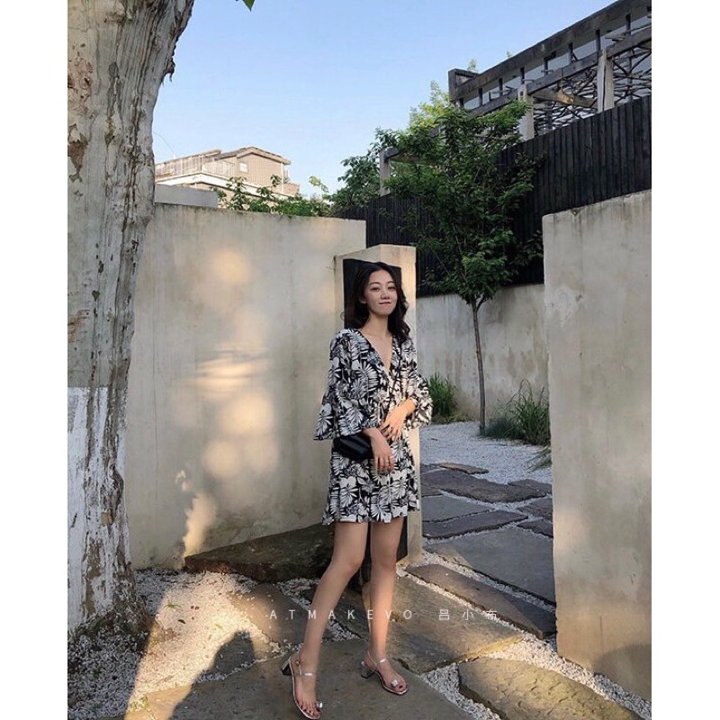 Sandal đá xỏ ngón gót vuông tôn chân, gót cao 5-6p