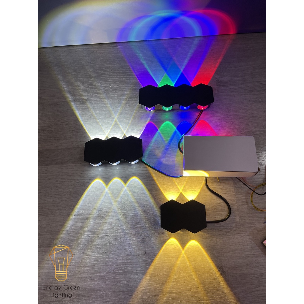 Đèn Hắt Tường Energy Green Lighting Chống Nước 2 Đầu Chiếu Sáng DT-2269 8W Ánh Sáng Trắng/Vàng/Nhiều Màu