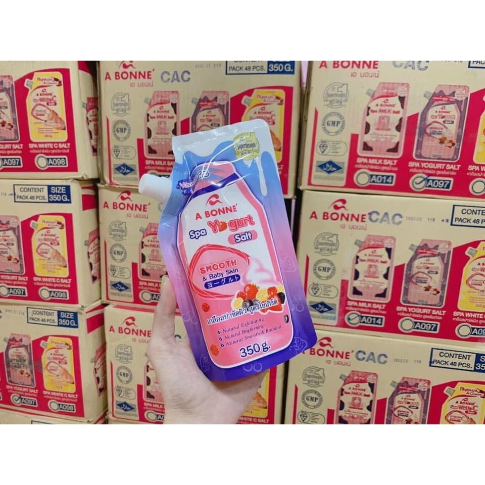 Muối tắm sữa bò tẩy tế bào chết A Bonne Spa Milk Salt 350g Thái Lan Siêu Rẻ