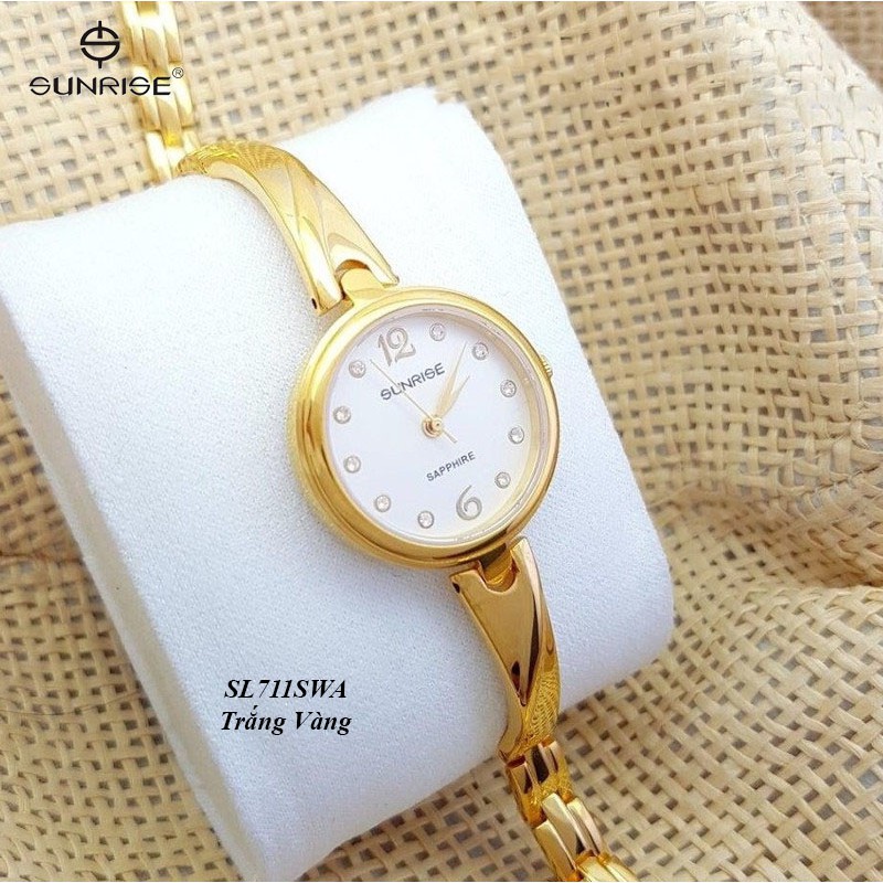 Đồng hồ nữ Sunrise SL711SWA và SL717SWA siêu mỏng kính Sapphire chống xước chống nướ | BigBuy360 - bigbuy360.vn