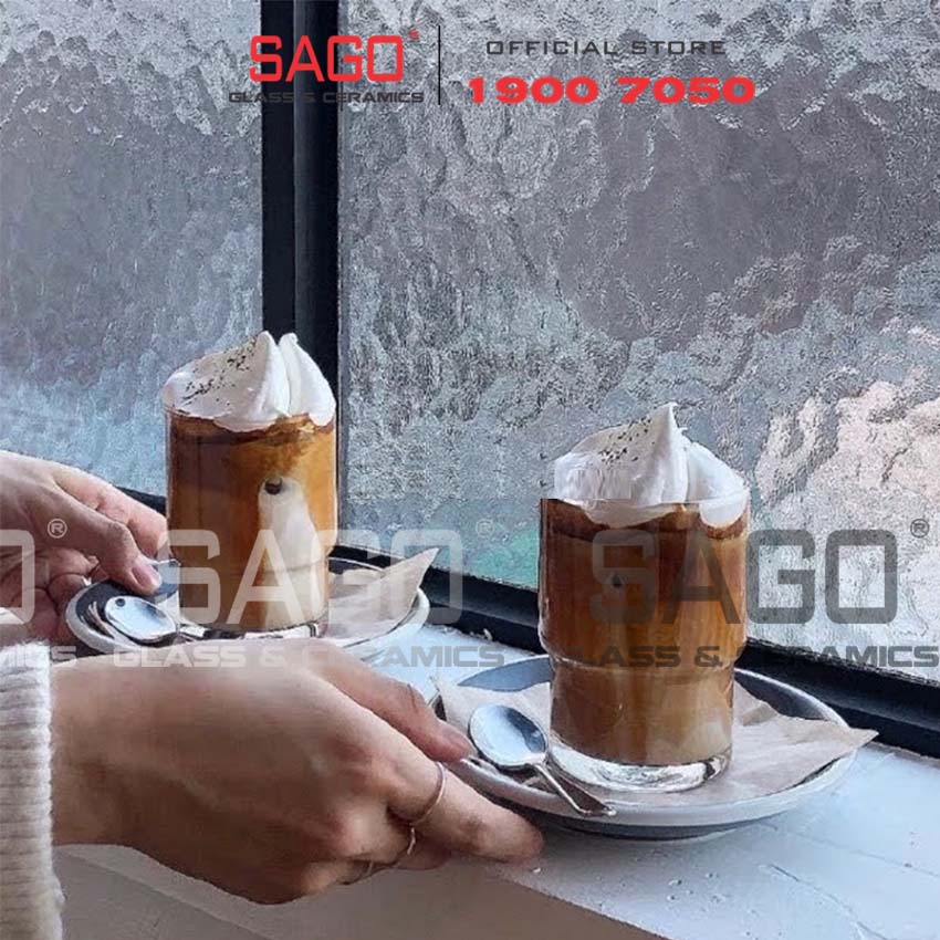 Ly Thủy Tinh Hai Tầng 240ml | Thủy tinh Cao cấp , Nhập khẩu Thái Lan