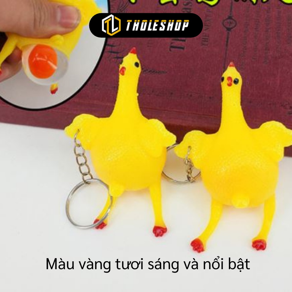 Gà Đẻ Trứng - Móc Khóa Đồ Chơi Gà Đẻ Trứng Giải Tỏa Stress Trang Trí Balo, Chìa Khóa 6198