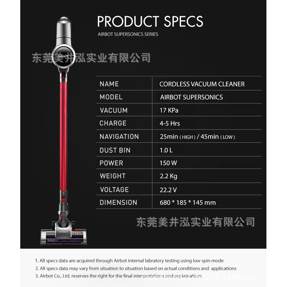 Máy Hút Bụi Cầm Tay Không Dây Airbot Supersonics Gia Đình Pin Sạc Rời Mini May Hut Bui Giường Đệm Nệm Xe Hơi Ô Tô | BigBuy360 - bigbuy360.vn