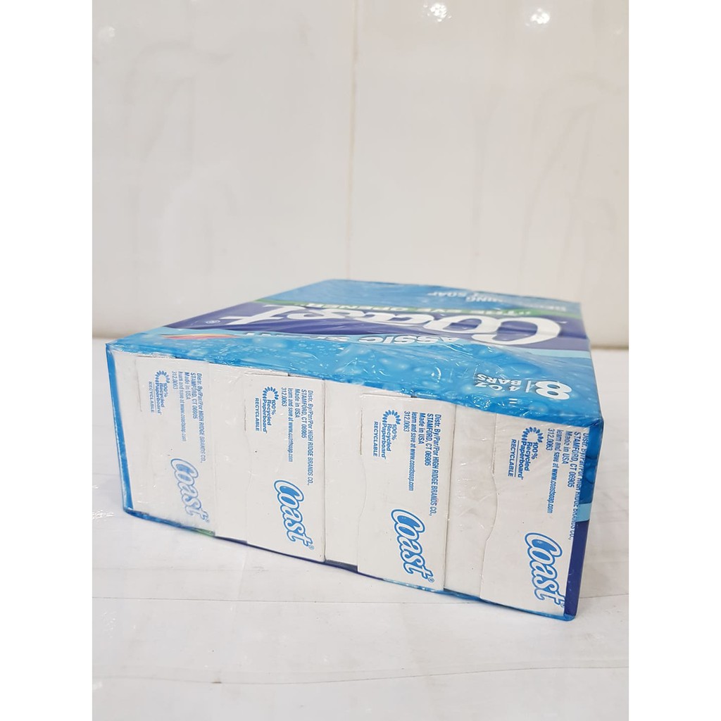 Lốc 8 Bánh Xà Bông Coast 113g USA