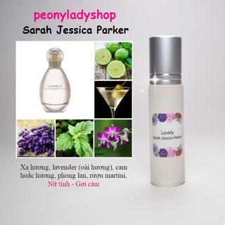[sỉ dạng lăn] Tinh dầu nước hoa Pháp lovely 10ml - tinh dầu nước hoa nữ mini, tinh dầu thơm lâu, tinh dầu thiên nhiên