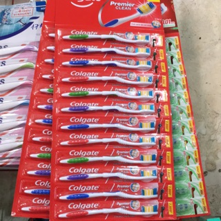 Vỉ 12 cây bàn chải Colgate nhiều màu