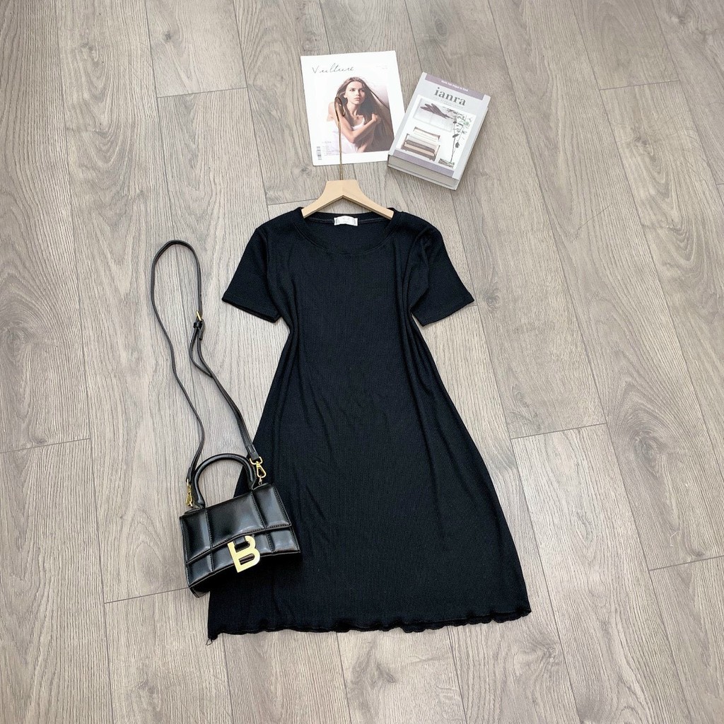 Đầm Polo Body Nữ - Váy Cổ Bẻ Phối Trắng Đen Siêu hot | BigBuy360 - bigbuy360.vn