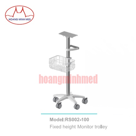 Xe đẩy monitor theo dõi bệnh nhân CORITON mã RS002 màu bạc