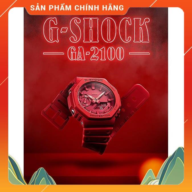 Đồng Hồ Casio Nam Dây Nhựa GSHOCK GA-2100-4ADR Chính Hãng