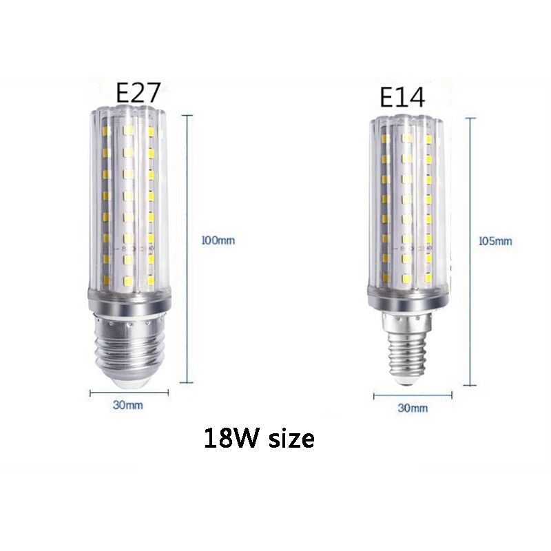 Bóng đèn LED E14/E27 13w 18w 20w Ac 220v siêu sáng bền bỉ