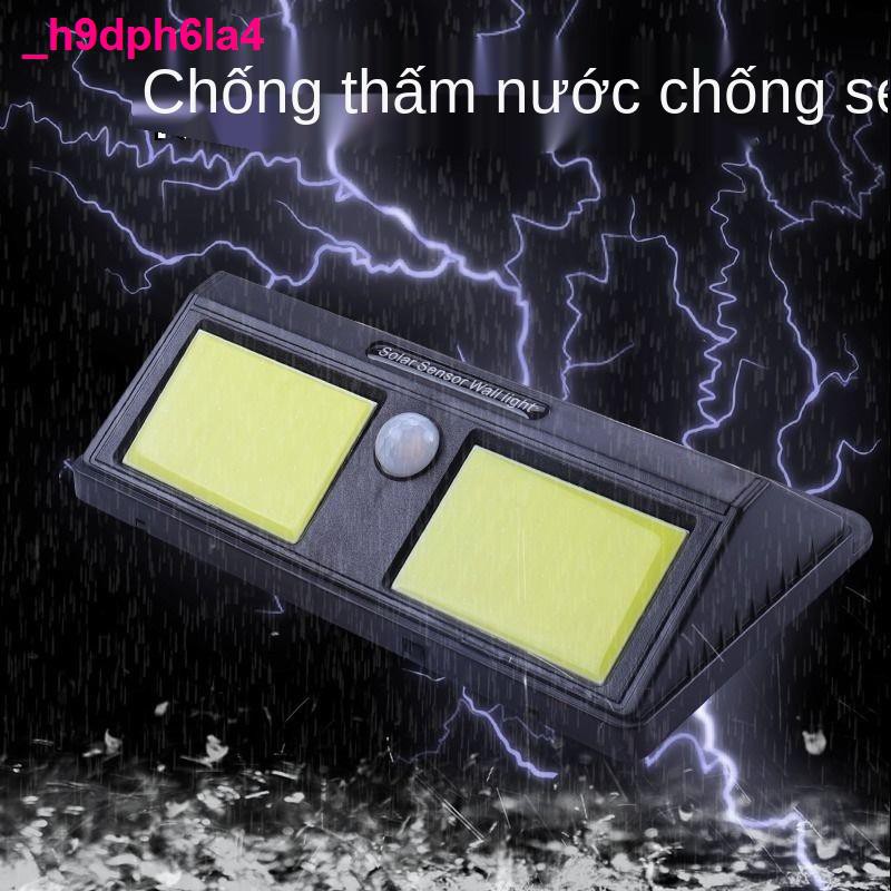 đèn ledđèn năng lượng mặt trời ngoài sân vườn ánh sáng hộ gia đình cảm ứng cơ thể con người đường phố nông thôn m