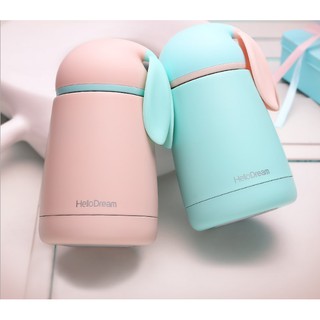 (Có sẵn) Bình giữ nhiệt tai thỏ siêu cute