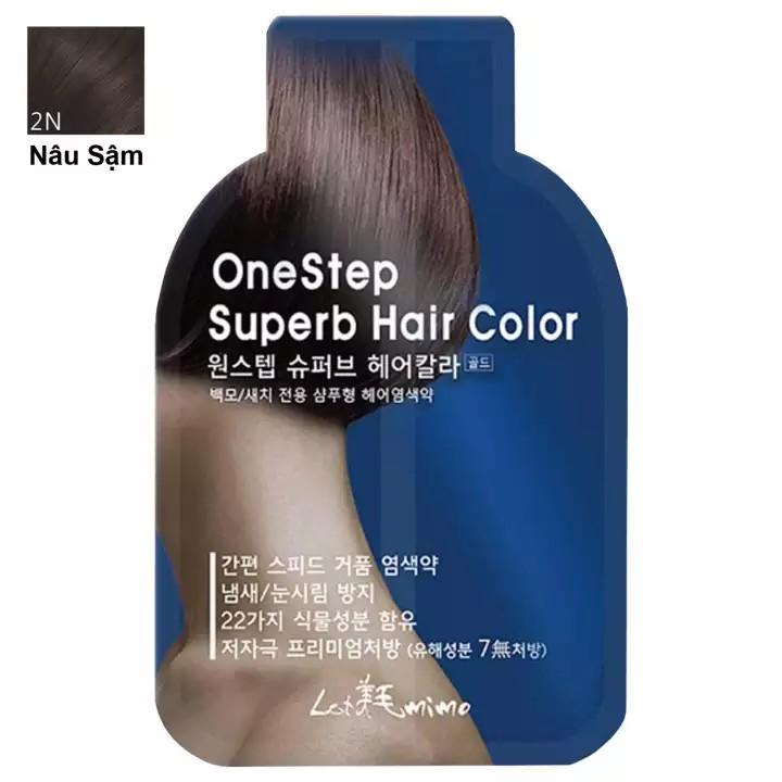 Thuốc nhuộm tóc thảo dược Let mimo Hàn Quốc (1 gói x 20ml)