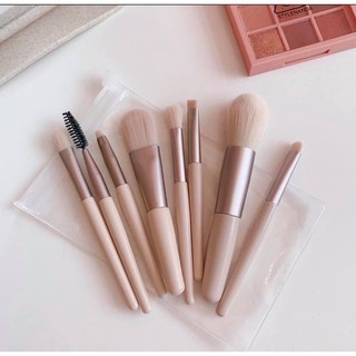 Bộ 8 cọ trang điểm pastel mini