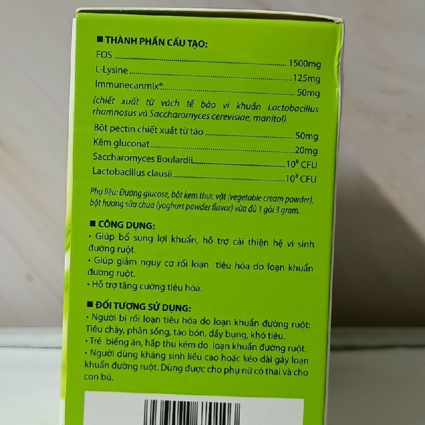 Fasterma hỗ trợ tăng cường tiêu hóa - giảm táo bón hộp 20 gói