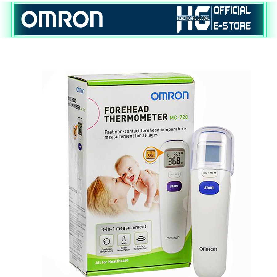 Nhiệt Kế Hồng Ngoại Đo Trán Omron MC720 | Tích Hợp 3 Tính Năng Trong 1 Đo Nhanh 1 Giây
